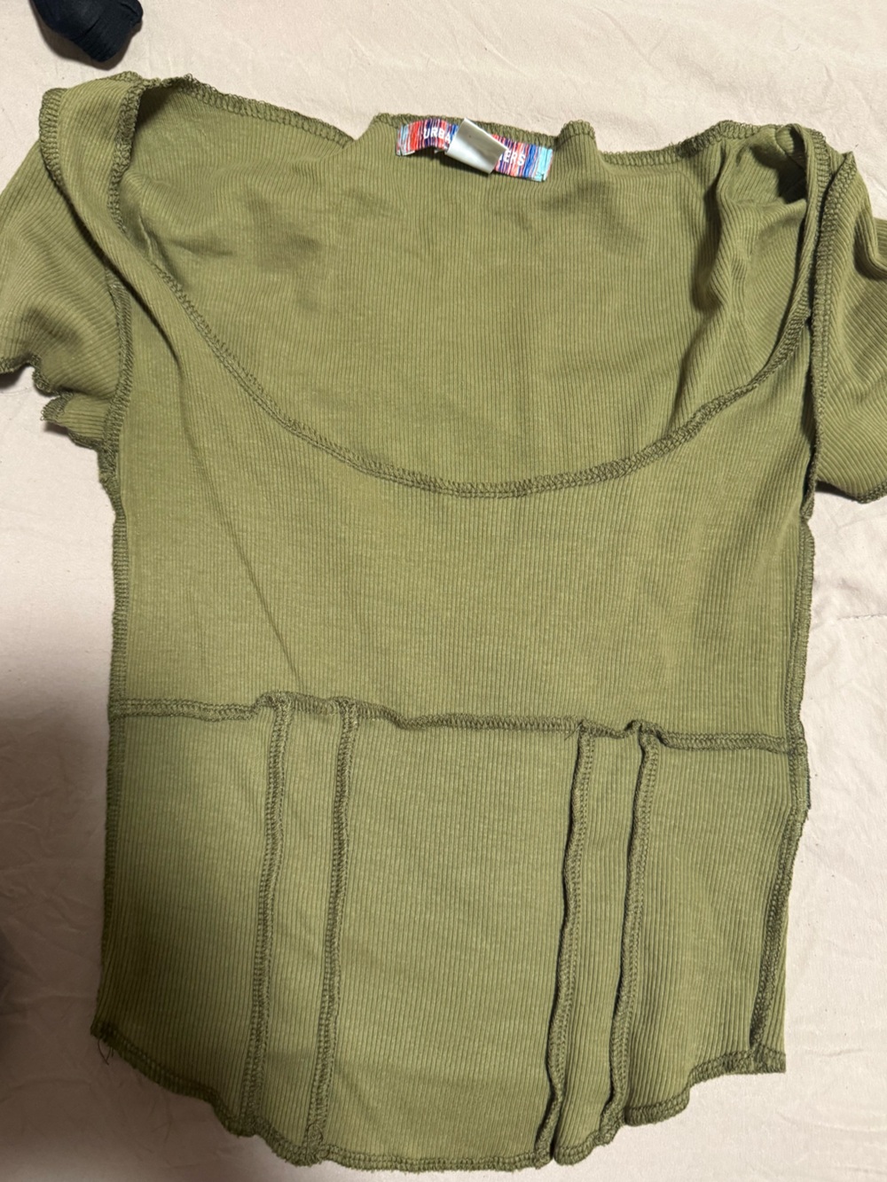 Urban Outfitters Olive Ribbed Tank